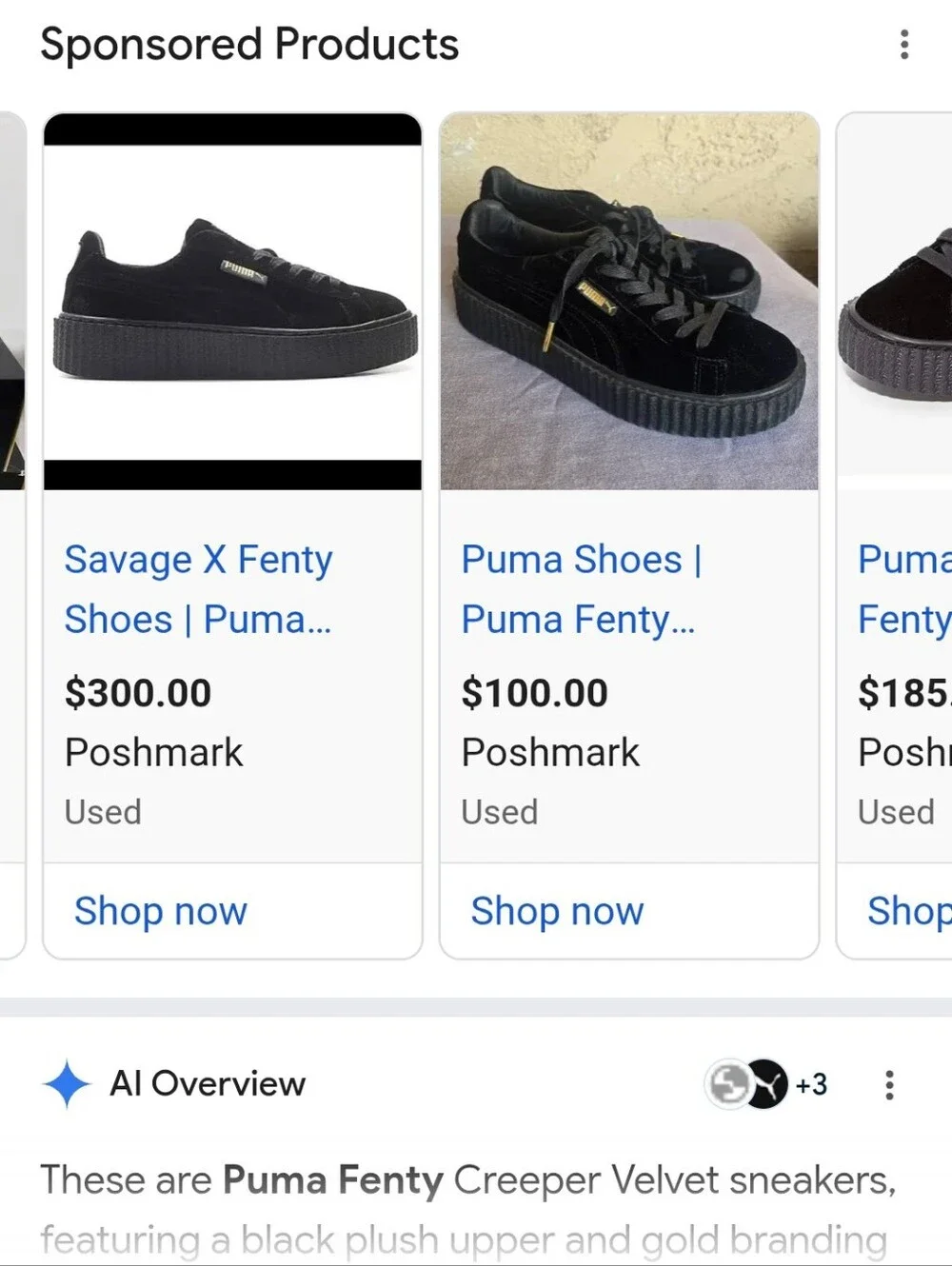 Fenty Puma Creeper Sneakers By Rihanna – Women’s 7.5